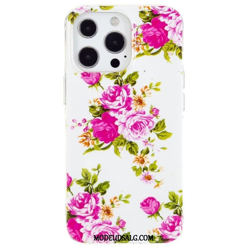 Cover iPhone 15 Pro Fluorescerende Blomster