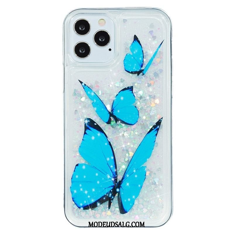 Cover iPhone 15 Pro Max Sommerfugle Glitter