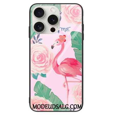 Cover iPhone 16 Pro Flamingo Hærdet Glas