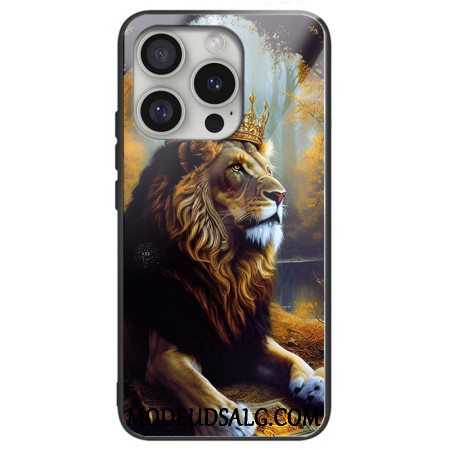 Cover iPhone 16 Pro Max Telefon Etui Løvernes Konge Hærdet Glas