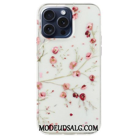 Cover iPhone 16 Pro Telefon Etui Blomster