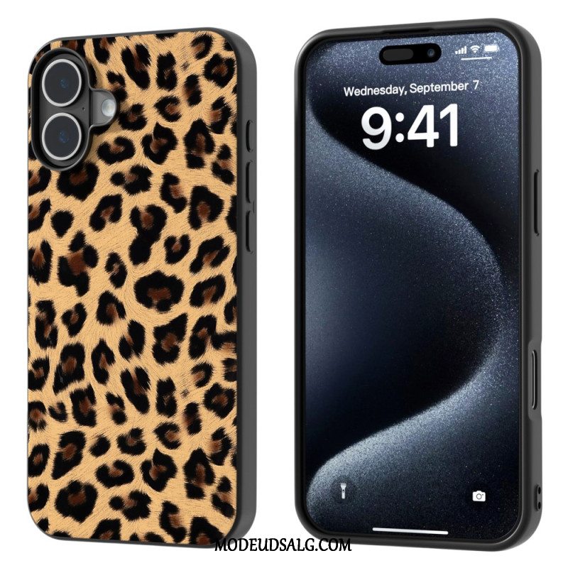 Cover iPhone 16 Telefon Etui Leopardstil