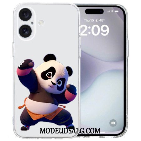 Cover iPhone 16 Transparent Panda Edge