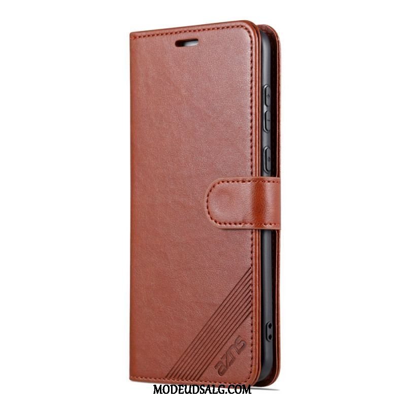 Flip Cover Huawei P60 Pro Azns Lædereffekt