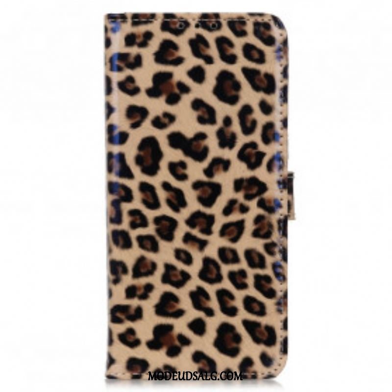 Flip Cover Motorola Edge 20 Pro Leopard