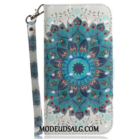 Flip Cover Motorola Edge 50 Fusion Grøn Mandala Med Rem