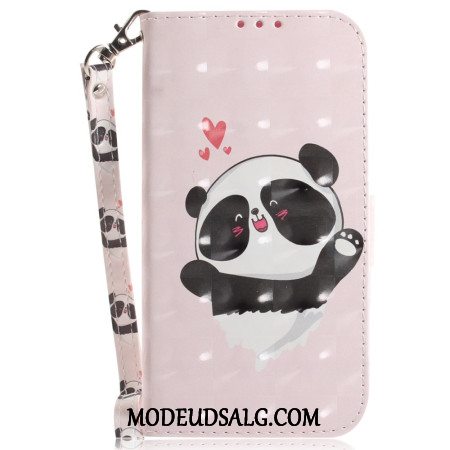 Flip Cover Motorola Edge 50 Fusion Panda Love Med Rem