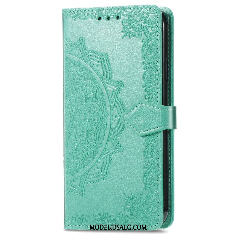 Flip Cover Motorola Edge 50 Pro Barok Mandala Med Rem