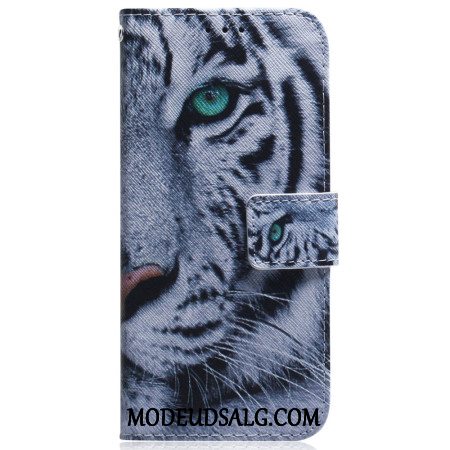 Flip Cover Motorola Edge 50 Ultra Hvid Tiger