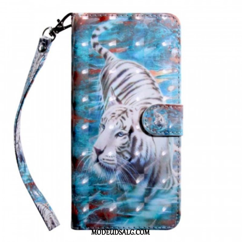 Flip Cover OnePlus 10 Pro 5G Med Snor Thong Tiger