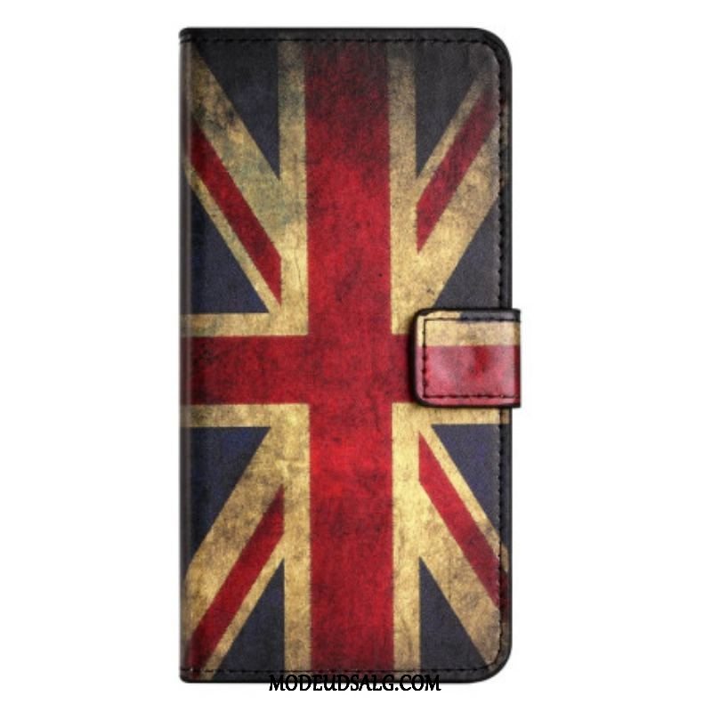 Flip Cover OnePlus 10T 5G Vintage Engelsk Flag