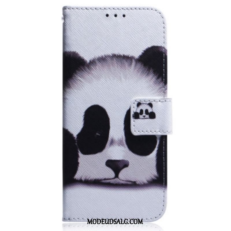 Flip Cover OnePlus Nord 2T 5G Med Snor Strappy Panda