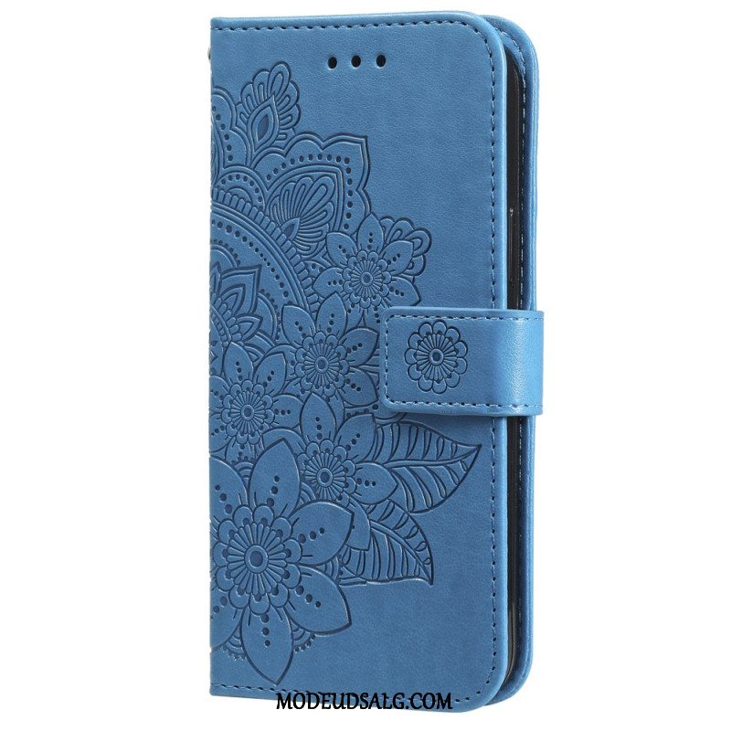 Flip Cover Oneplus 12 5g Blomster Blomstermønster Rem