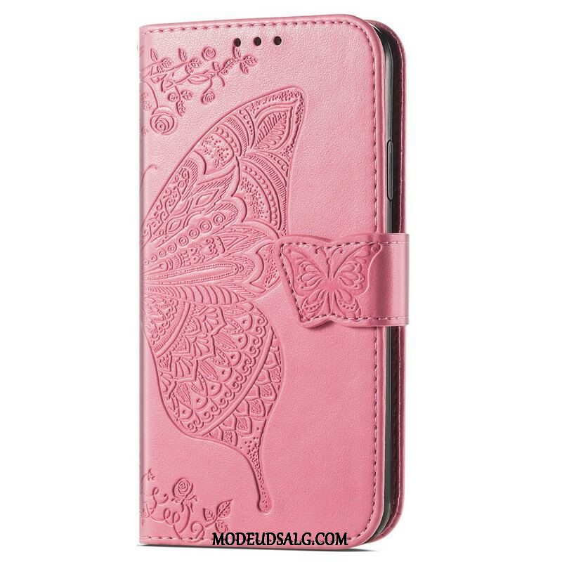 Flip Cover Oppo A16 / A16s Halve Sommerfugle