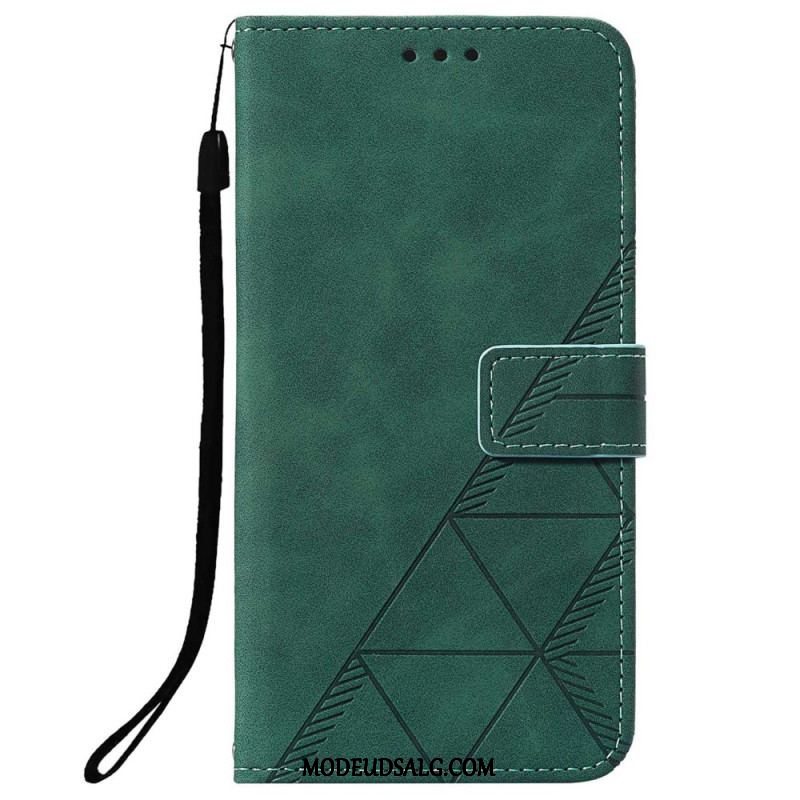 Flip Cover Oppo A94 5G Kunstlæder Med Rem