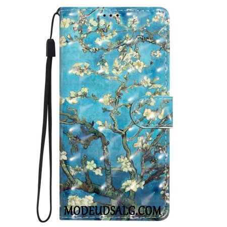 Flip Cover Oppo A98 5g 3d Abrikosblomst Med Rem