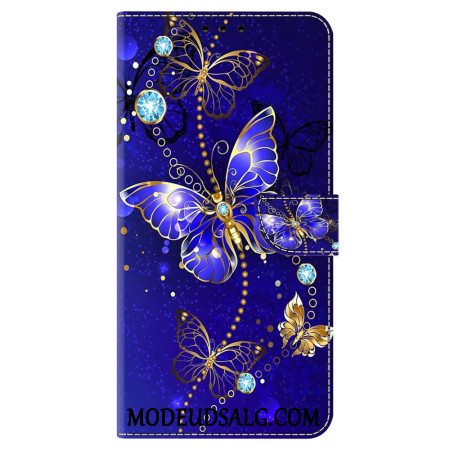 Flip Cover Oppo A98 5g Diamantsommerfugle