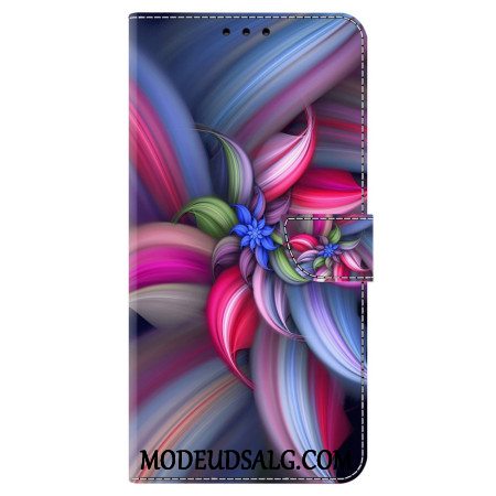 Flip Cover Oppo A98 5g Farverige Blomster