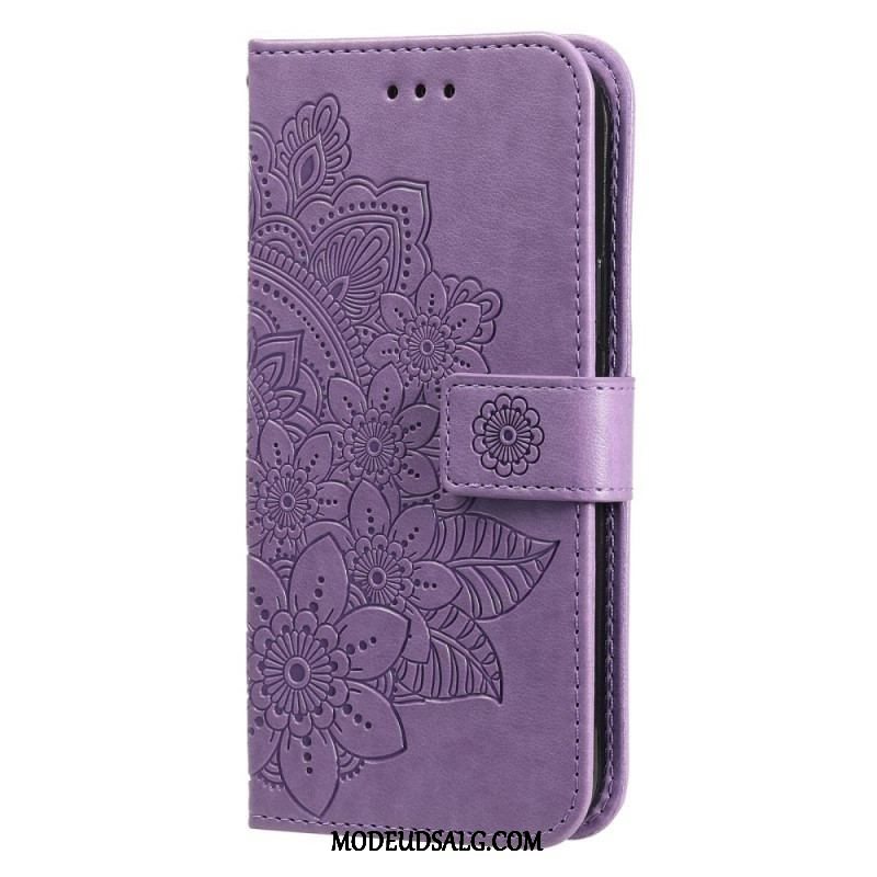 Flip Cover Oppo Find X5 Med Snor Strappy Mandala