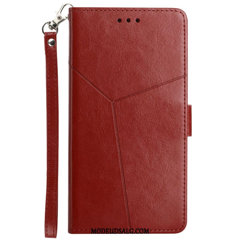 Flip Cover Oppo Reno 12f 5g Y Strap Design