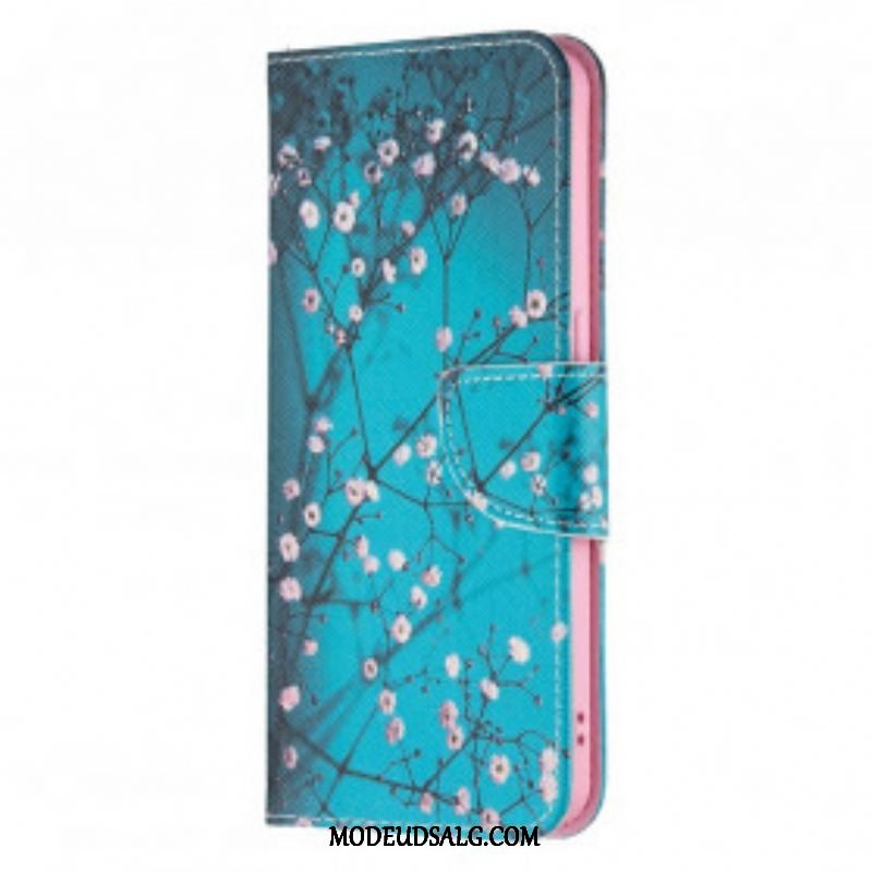 Flip Cover Oppo Reno 6 5G Blomstrende Grene