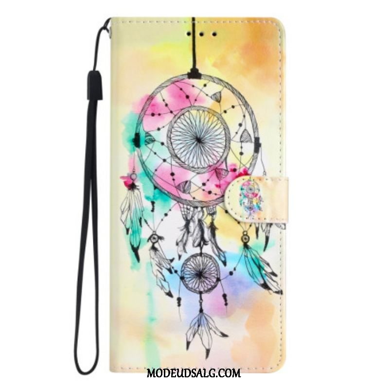 Flip Cover Oppo Reno 8 Lite Med Snor Strap Dream Catcher