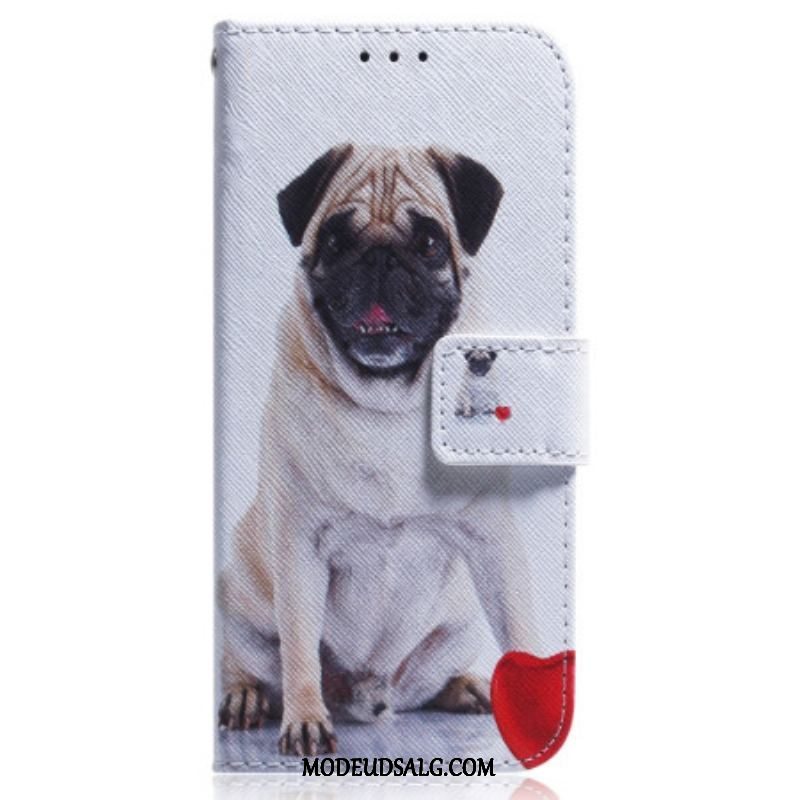 Flip Cover Oppo Reno 8 Lite Mops Hund