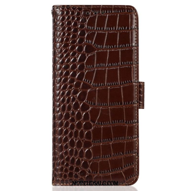 Flip Cover Oppo Reno 8 Pro Crocodile Style Rfid