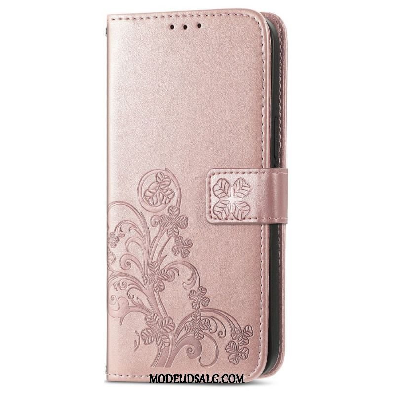 Flip Cover Samsung Galaxy A13 5G / A04s Abstrakte Blomster