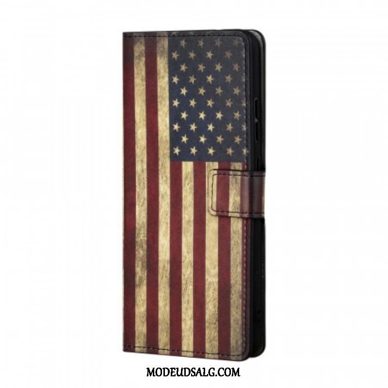 Flip Cover Samsung Galaxy A13 5G / A04s Amerikansk Flag