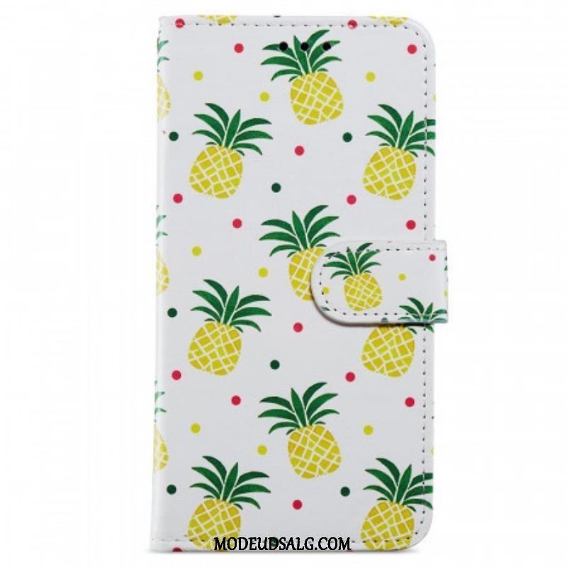 Flip Cover Samsung Galaxy A13 Flere Ananas