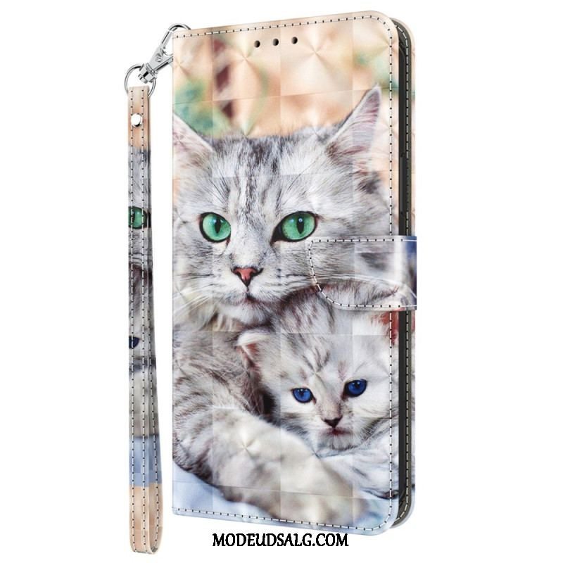 Flip Cover Samsung Galaxy A14 / A14 5G Med Snor Kun Thong Cats