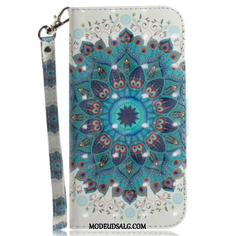 Flip Cover Samsung Galaxy A14 / A14 5G Med Snor Strappy Mandala