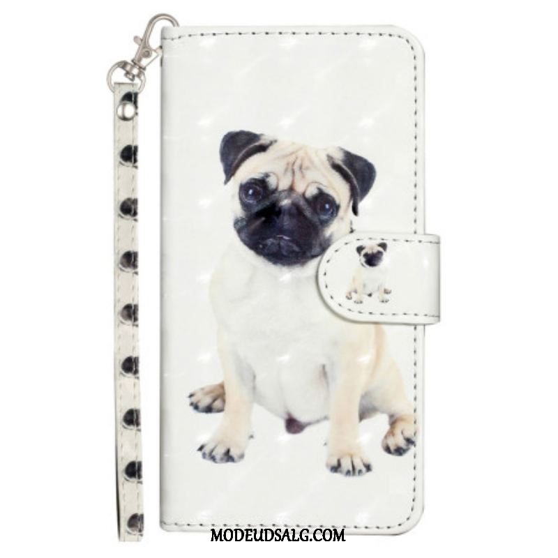 Flip Cover Samsung Galaxy A14 / A14 5G Med Snor Thong Hund