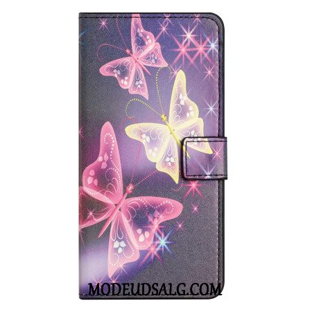 Flip Cover Samsung Galaxy A15 5g Mousserende Sommerfugle