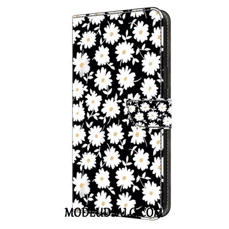 Flip Cover Samsung Galaxy A15 Blomstermønster