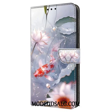 Flip Cover Samsung Galaxy A16 5g Blomster Og Fisk