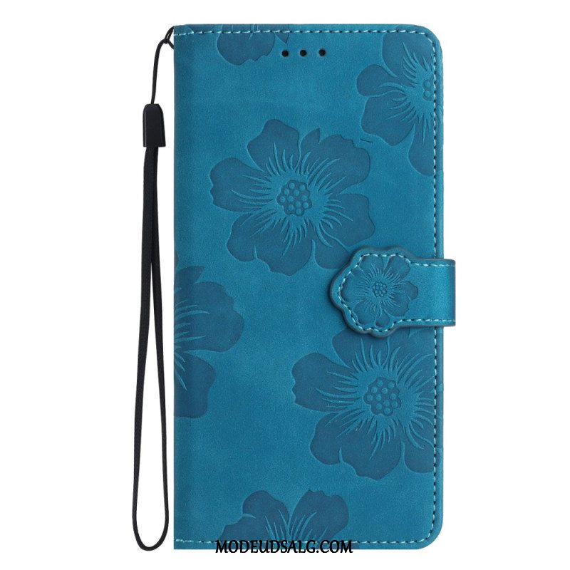 Flip Cover Samsung Galaxy A16 5g Blomsterremsdesign