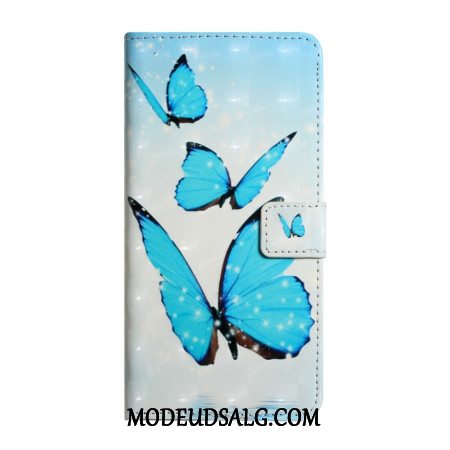 Flip Cover Samsung Galaxy A16 5g Tre Sommerfugle