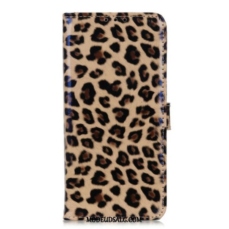 Flip Cover Samsung Galaxy A52 4G / A52 5G / A52s 5G Almindelig Leopard