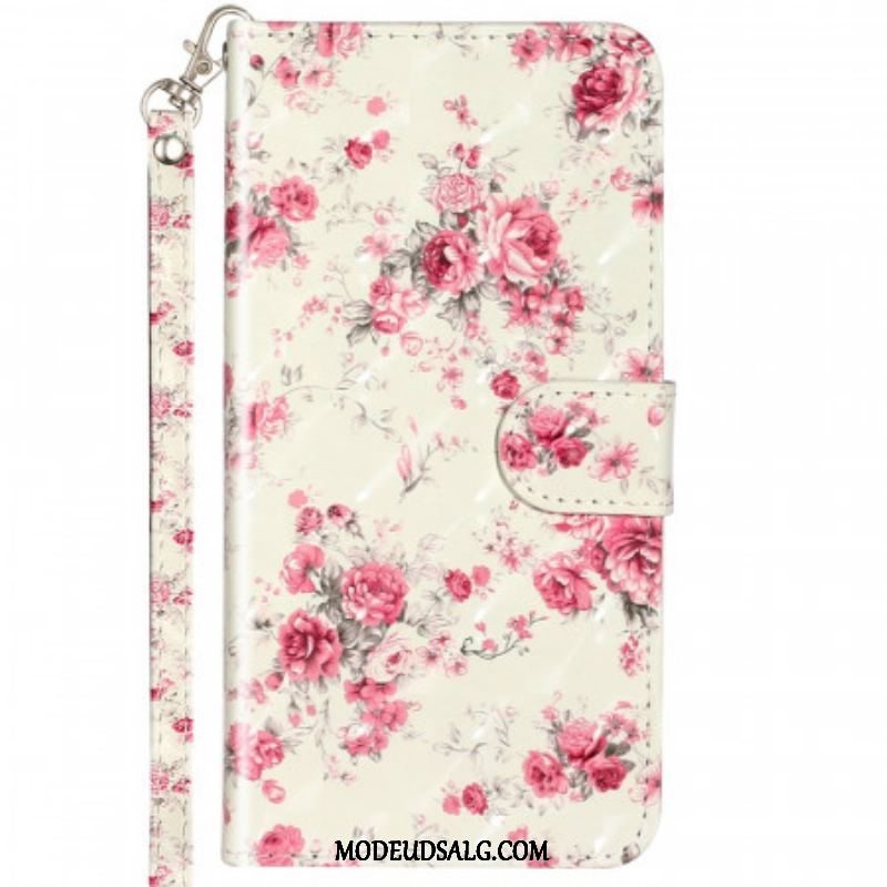 Flip Cover Samsung Galaxy A53 5G Med Snor Rem Liberty Flowers