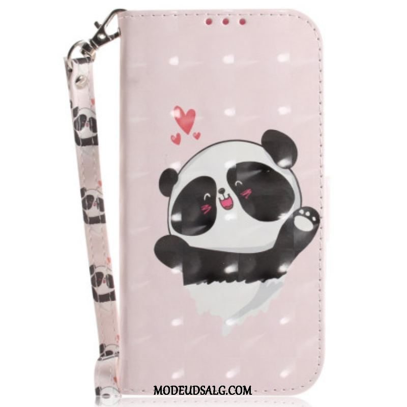 Flip Cover Samsung Galaxy A54 5G Med Snor Panda Love Med Snor