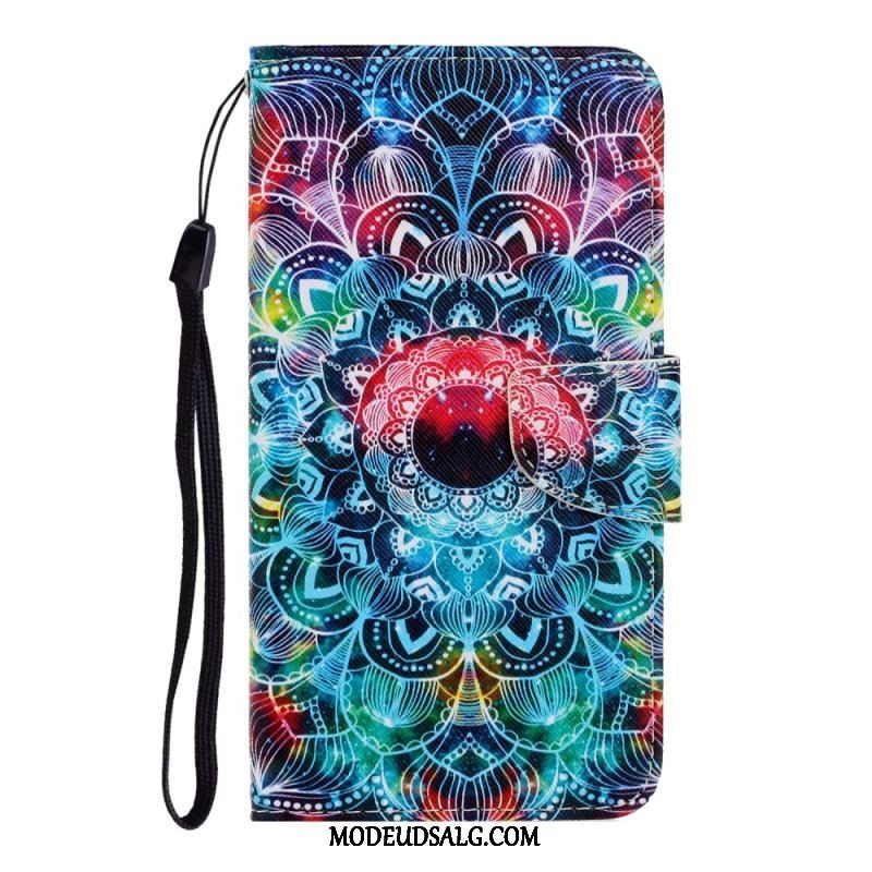 Flip Cover Samsung Galaxy A54 5G Med Snor Strappy Mandala