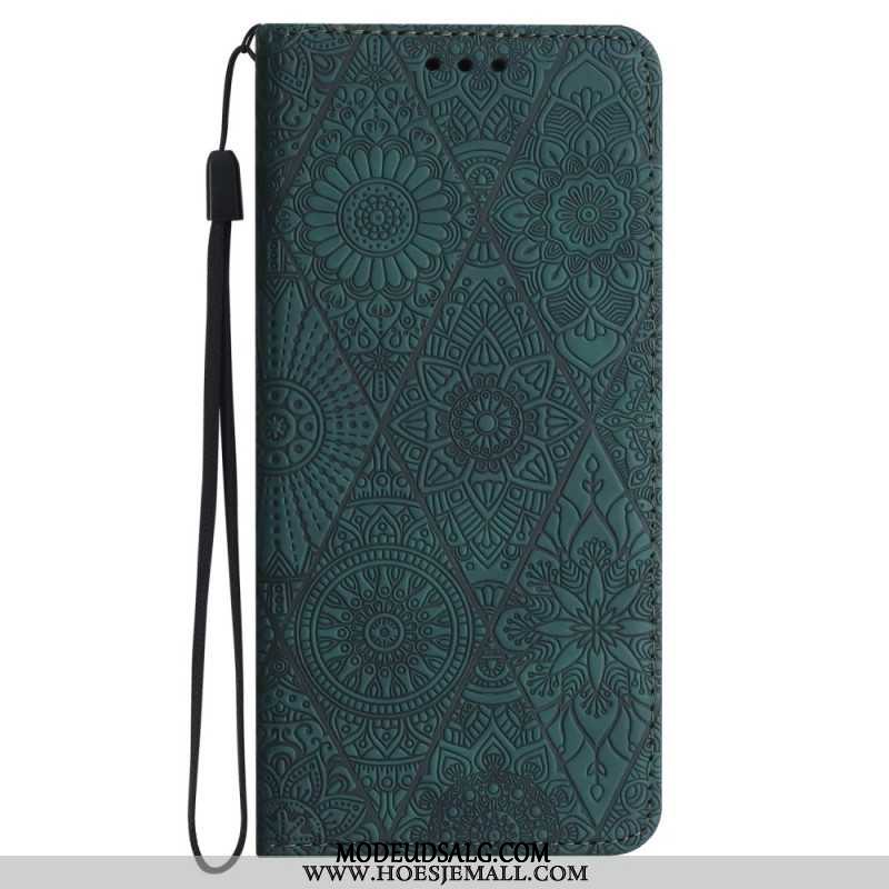 Flip Cover Samsung Galaxy A55 5g Patchwork Med Rem