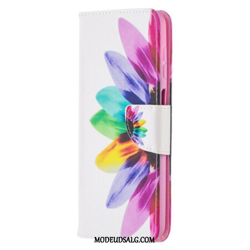 Flip Cover Samsung Galaxy M12 / A12 Akvarel Blomst