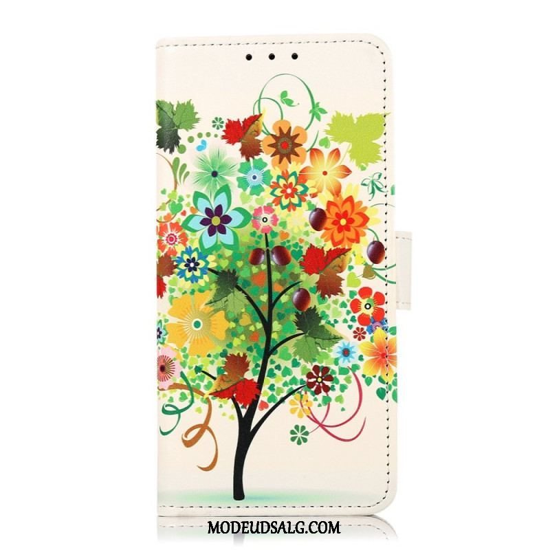 Flip Cover Samsung Galaxy M23 5G Blomstrende Træ