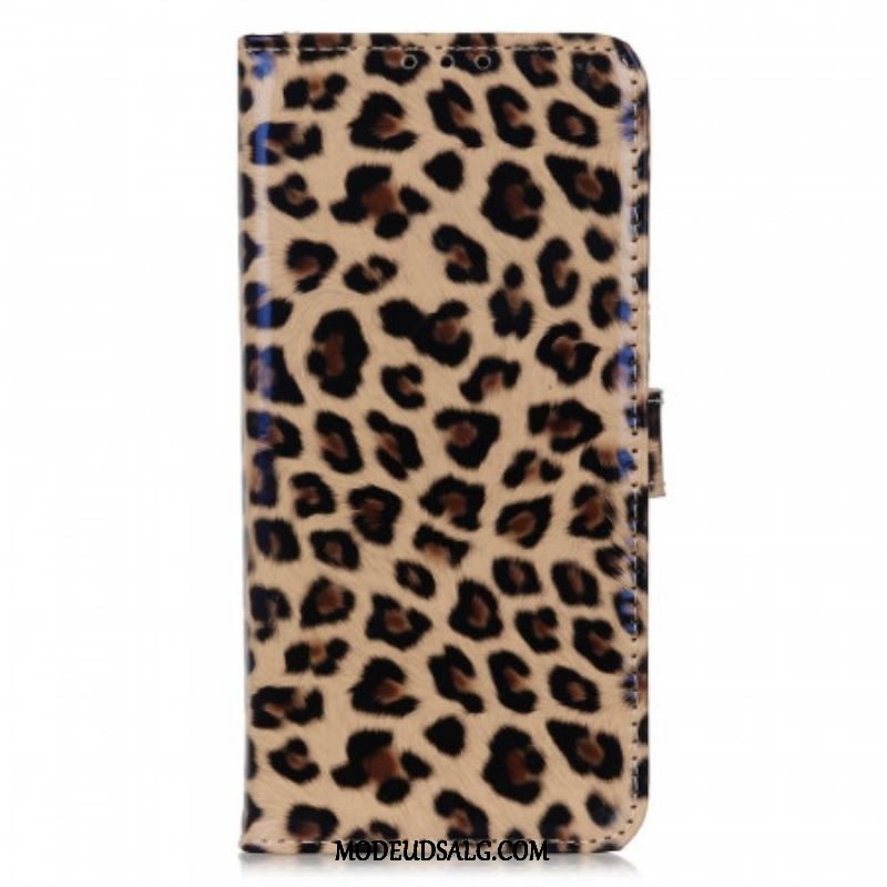 Flip Cover Samsung Galaxy M23 5G Leopard Hud Effekt