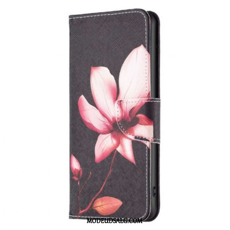 Flip Cover Samsung Galaxy M23 5G Lyserød Blomst