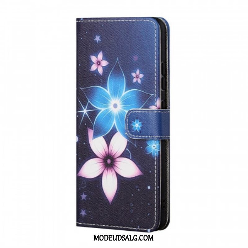 Flip Cover Samsung Galaxy M23 5G Måneblomster