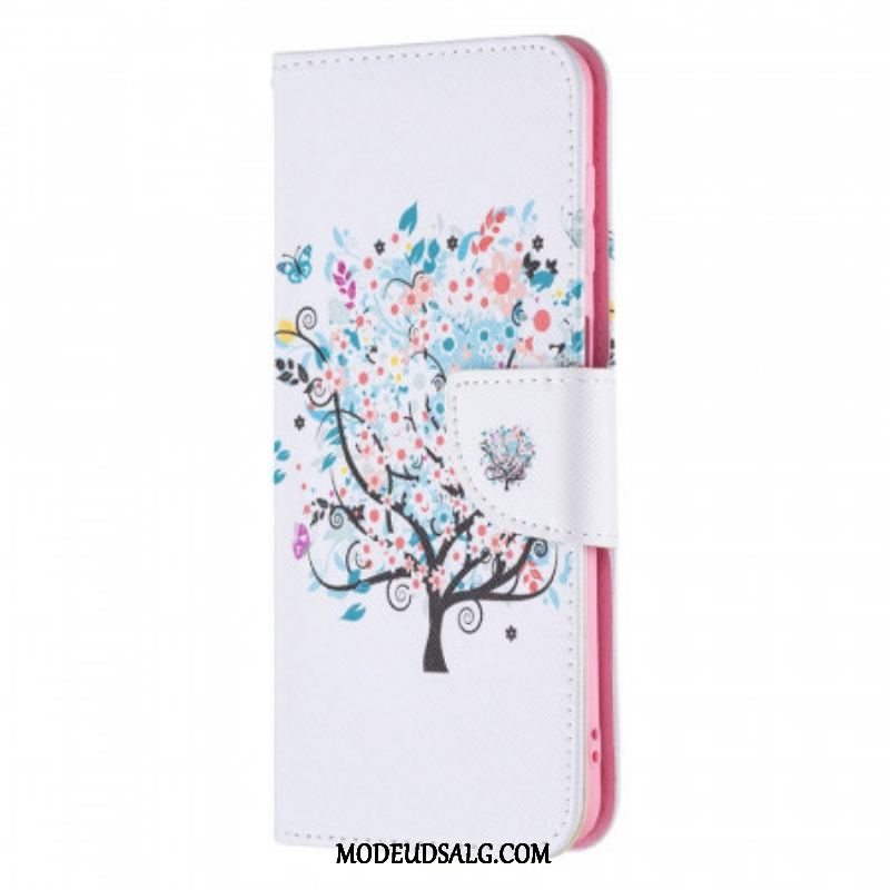 Flip Cover Samsung Galaxy M32 Blomstret Træ